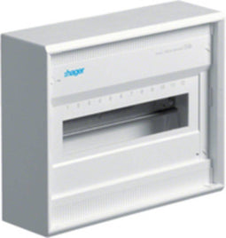 Hager VA12CN Distributiekast Opbouw (op muur) Aantal groepen: 12 Aantal rijen: 1 Inhoud: 1 stuk(s)