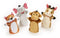 Melissa & Doug Dierentuinvriendjes handpoppen (4 stuks) - Olifant, giraf, tijger en aap