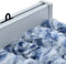 vidaXL - Vliegengordijn - 56x200 - cm - chenille - blauw - en - wit