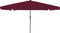 vidaXL - Ligbed - Parasol - met - LED - Lichten - 395x245 - cm - Bordeaux - Rood