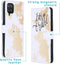 iMoshion Hoesje Geschikt voor Samsung Galaxy A12 Hoesje Met Pasjeshouder - iMoshion Design Softcase Bookcase - Wit / Meerkleurig / Goud / Let's Go Travel White