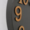 Wandklok landelijk Metaal - donkergrijs Goud - 50 cm
