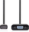 Nedis N CCGP34900BK02 - HDMI naar VGA Kabel - 20cm - Zwart
