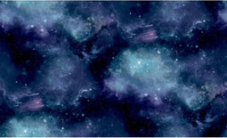 Noordwand Behang Good Vibes Galaxy with Stars zwart en paars