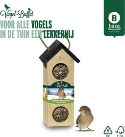 Baza Vogel- Buffet Chalet 3 Feeder FSC Hout Mussen