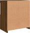 vidaXL - Dressoir - met - LED-verlichting - 60,5x37x67 - cm - bruin - eikenkleur