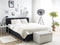 PRESIDENT - Boxspringbed - Zwart - 160 x 200 cm - Polyester