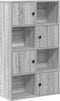 vidaXL - Boekenkast - 60x24x101,5 - cm - bewerkt - hout - grijs - sonoma - eikenkleur