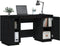 vidaXL - Bureau - 140x50x75 - cm - massief - grenenhout - zwart