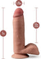 Blush Dildo Love Toy Dr. Skin Plus 7 Inch Posable Dildo With Balls Mocha Bruin