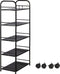 Keukentrolley Zwart op wieltjes - Keukenrek - 5 laags - Keuken Organizer Keukenkast - 32 x 59.5 x 133 cm