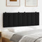 vidaXL - Hoofdbordkussen - 120 - cm - stof - zwart