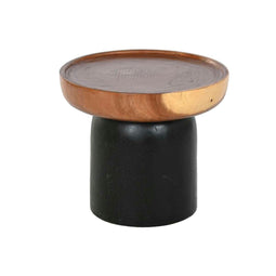 Bijzettafel Home ESPRIT Bruin Zwart 39 x 39 x 35 cm