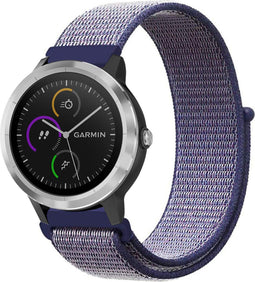 iMoshion Bandje Geschikt voor Garmin Vivoactive 3 / Venu / Forerunner 245 - iMoshion Nylon bandje - Paars