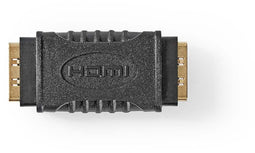 Nedis CVGB34900BK - HDMI Koppeling - Verbindt twee HDMI-kabels - Goud Zwart