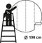 WallArt Behangcirkel Umbrella Pines in Italy 190 cm