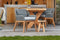 Tuindeco - Teak tuinstoel Granada met kussen (set van 2 stoelen) Tuindeco