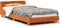 vidaXL - Bedframe - zonder - matras - massief - grenenhout - wasbruin - 100x200 - cm