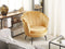 Fauteuil LOVIKKA Fluweel Mosterdgeel