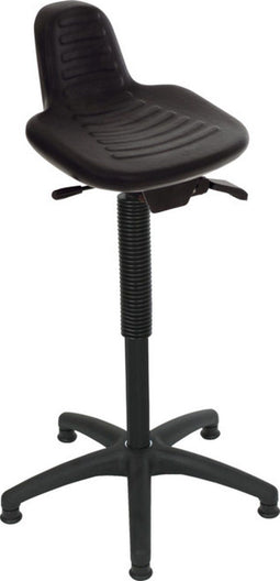 TAURUS - stahulp - Zithoogte 640-890 mm PU-zitting - Zwart