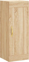 vidaXL - Wandkast - 34,5x34x90 - cm - bewerkt - hout - sonoma - eikenkleurig