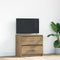 vidaXL - Tv-meubel - 60x35x54 - cm - bewerkt - hout - artisanaal - eikenkleur