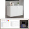 vidaXL - Tv-wandmeubel - met - LED-verlichting - 60x35x41 - cm - wit