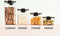 Voedsel Bewaardozen Set - Opbergdoosjes - 4 stuks Set - Luchtdicht - Voorraadbussen - Bewaardozen Voedsel - Keukenaccessoires - Opbergen - Voedsel