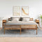 vidaXL - Nachtkastjes - 2 - st - met - lade - 25x31x66 - cm - oud - houtkleurig