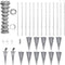 vidaXL - Gaashek - met - palen - 25x1 - m - gegalvaniseerd - staal
