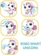 Gear2Play Robo Smart Unicorn - Interactieve Robot Eenhoorn - Reageert op aanraking en geluid - Roze/Paarse manen