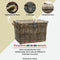 New Looxs Melbourne Large - Rotan Fietsmand met Deksel - Handgemaakt - Voorop - 45 Liter - Grijs