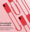 iMoshion Hoesje Geschikt voor Samsung Galaxy S20 Hoesje Met Koord - iMoshion Color Backcover met afneembaar koord - Rood