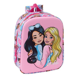 Kinderrugzak Barbie Roze 22 x 27 x 10 cm 3D