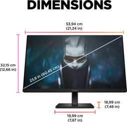 HP Omen 24 - Gaming Monitor - 165Hz - Full HD - 1 ms - IPS