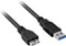 Sharkoon - USB 3.0 A Male naar USB 3.0 Micro Male - 1 m - zwart