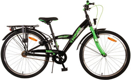 Volare Thombike - Kinderfiets - 24 inch - 2 handremmen - Zwart Groen