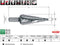 RUKO 101051E - Getrapte boor HSS Co 5 4-20 mm - Hoge taaiheid en hittebestendigheid (1 stuk)