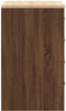 vidaXL - Garagekast - 60x51x85 - cm - massief - grenenhout - bruin - eikenkleurig