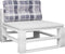 vidaXL Bankkussen pallet ruitpatroon 70x40x10 cm grijs