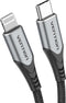Vention TACHF - USB-C naar Lightning MFi-kabel 3A 1m - Grijs