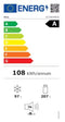 ETNA KCV587NRVS - Koel-en vriescombinatie - Vrijstaand - RVS - Energielabel A - 304l - Super Freeze
