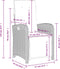 vidaXL - Tuinstoel - verstelbaar - met - voetensteun - poly - rattan - beige