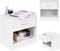Wit nachtkastje met lade - Modern - 41x28x39cm