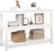 vidaXL - Wandtafel - 110x40x74 - cm - massief - grenenhout - wit