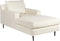 GUERET - Chaise longue - Beige - Symmetrisch - Fluweel
