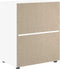 vidaXL - Dressoir - VISNES - 60x40x73 - cm - bewerkt - hout - wit