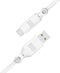 Just Green - USB A naar USB C recyclebare kabel 1,2 m 3A - Wit
