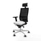 Bureaustoel met hoofdsteun Piqueras y Crespo 2D026G1 Wit