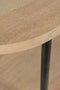 J-Line console Eli 3 Planken - hout/staal - naturel/grijs